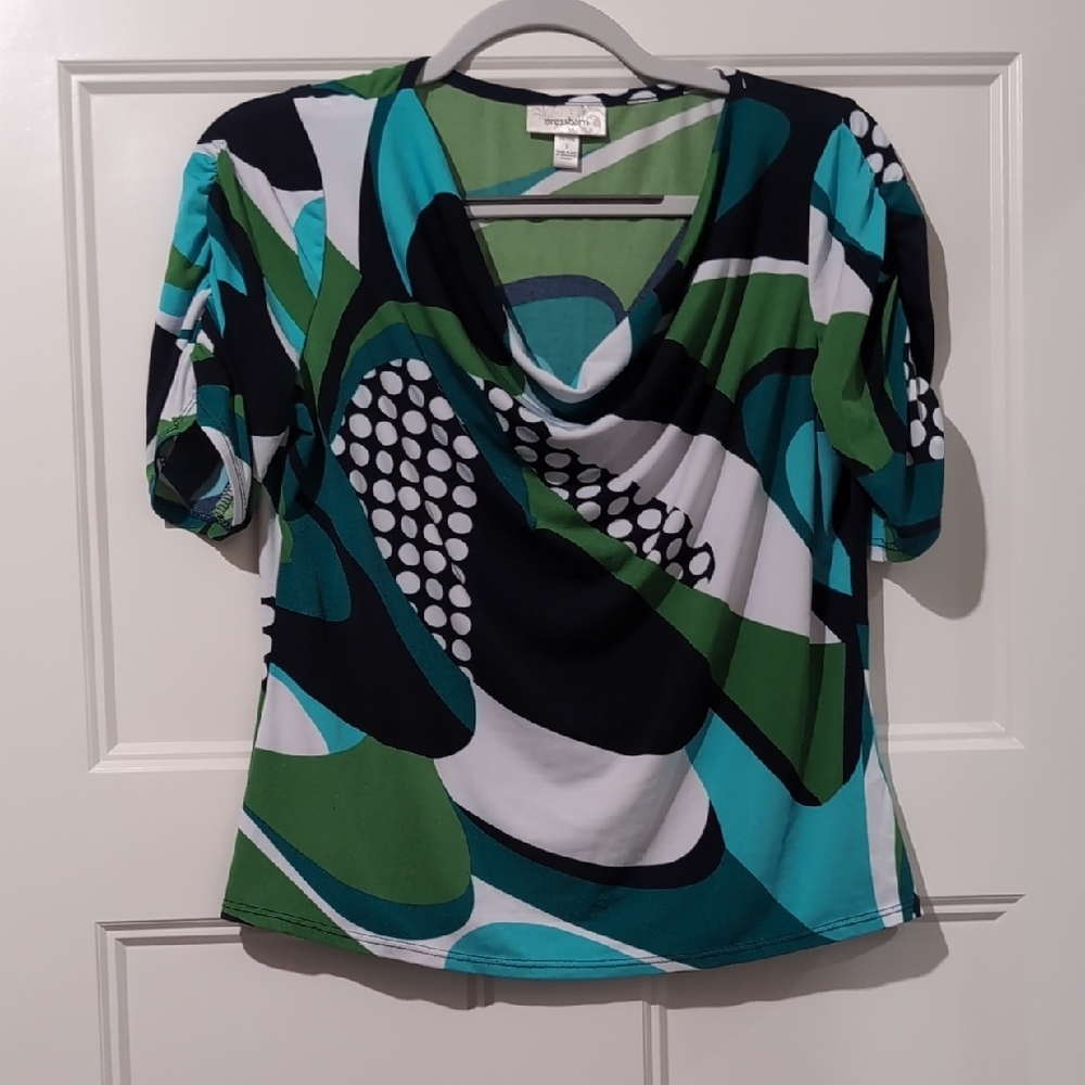 Dress Barn Elegant Blouse in Vibrant Green